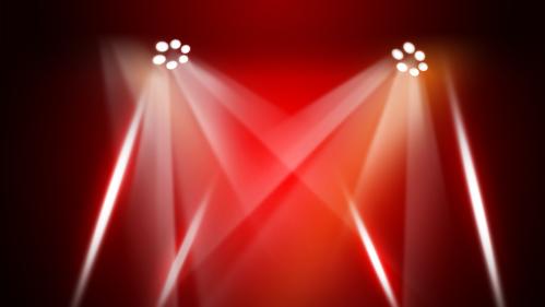 Red stage background