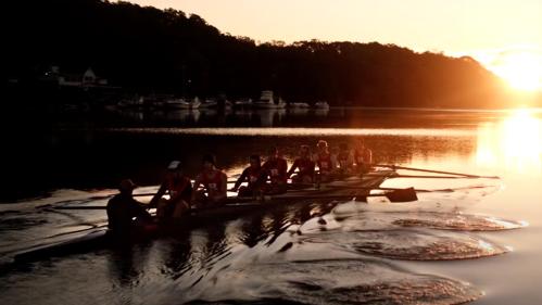 Rowers on the Raritan River 