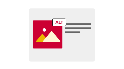 Alt text accessibility icon