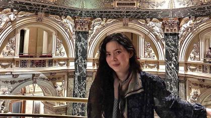 Rutgers-New Brunswick graduate Emily Trujillo at the Kunsthistorisches Museum