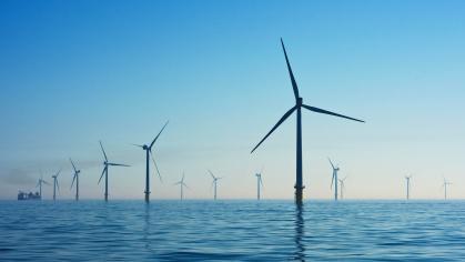 windmills in the ocean
