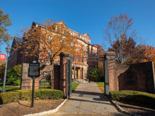 Gate to Winants Hall 