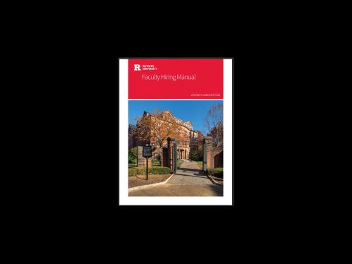 Cover of the Faculty Hiring Manual