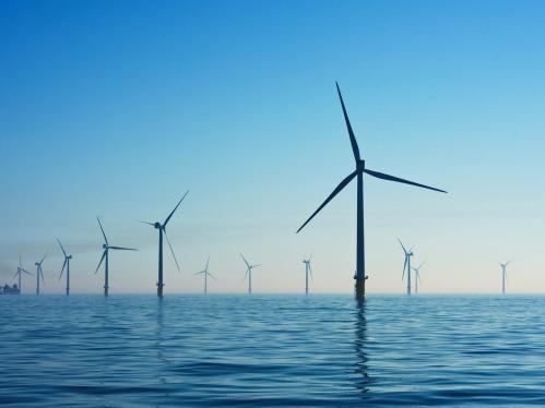 windmills in the ocean
