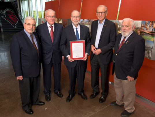 Stuart Freedman, William Lyons, Carl Van Horn, Richard Anderson, and Barry Pavlec 