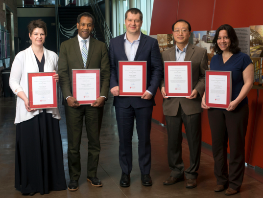 Alyson Brooks, Gregory Pardlo, Michal Szostak, Zhaohui Feng, and Elizabeth Bonawitz
