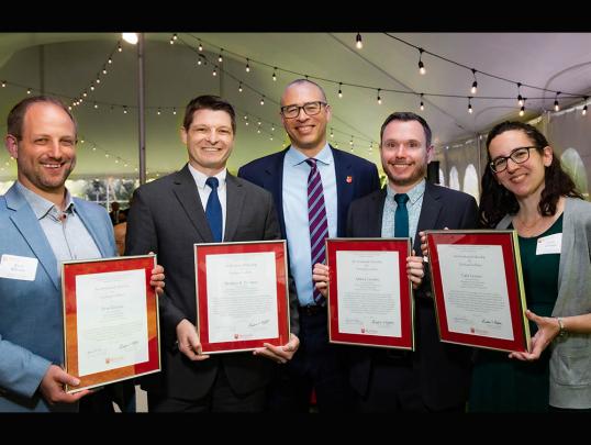 Evan Kleiman, Matthew R. Newman, President Holloway, Adam J. Gormley, and Carla Cevasco 