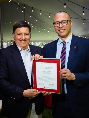 Andrew K. Vershon and President Holloway